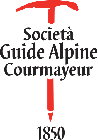 logo società guide alpine courmayer trasparente